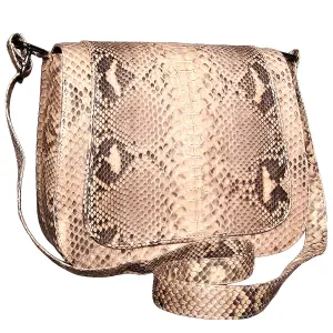 Tan Beige Saddle Bag