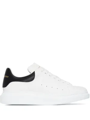 Alexander McQueen Men's Oversized Sneaker in White/black