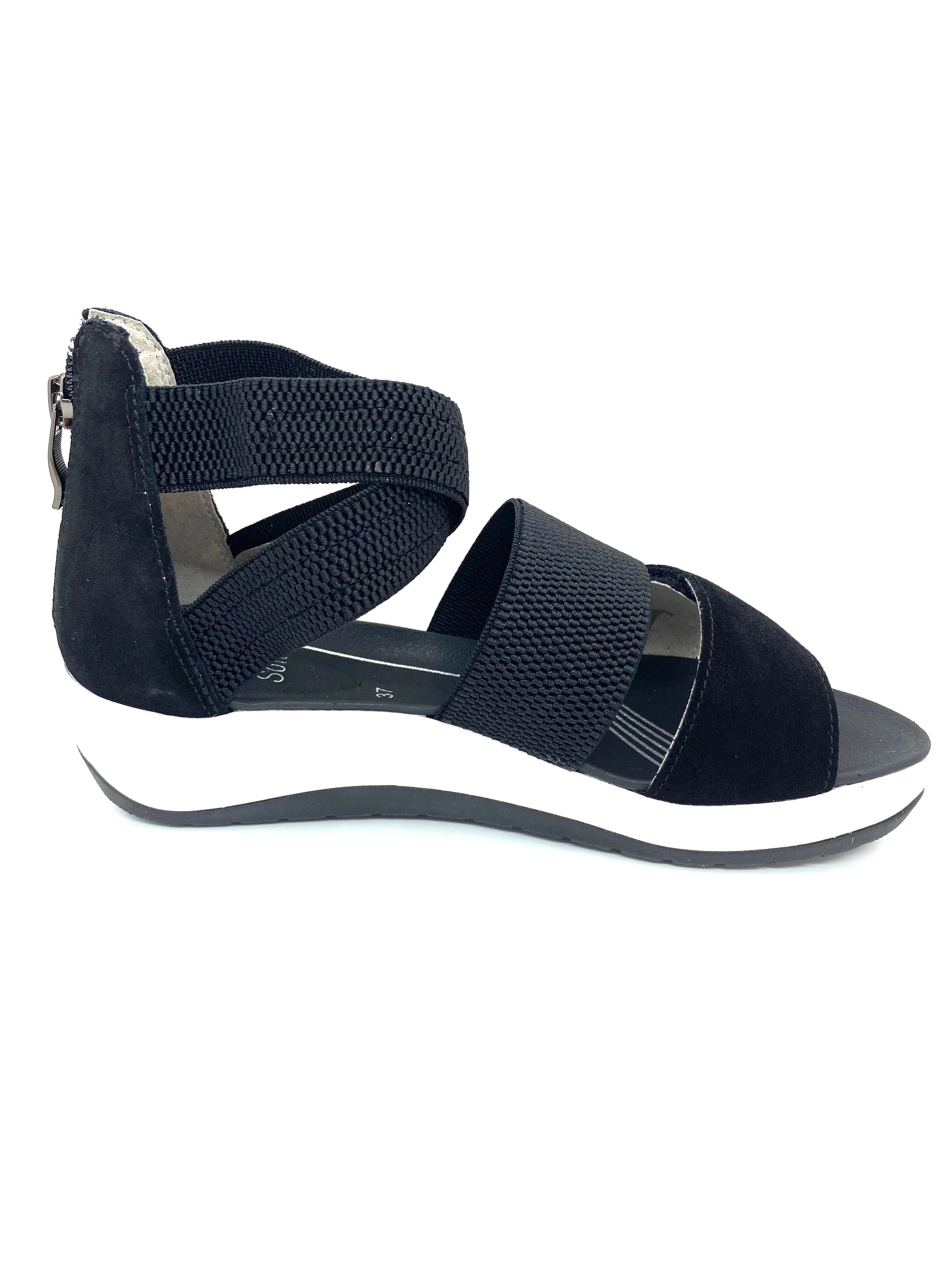 Ara Napoli Ladies Stretch Strap Closed Back Sandal