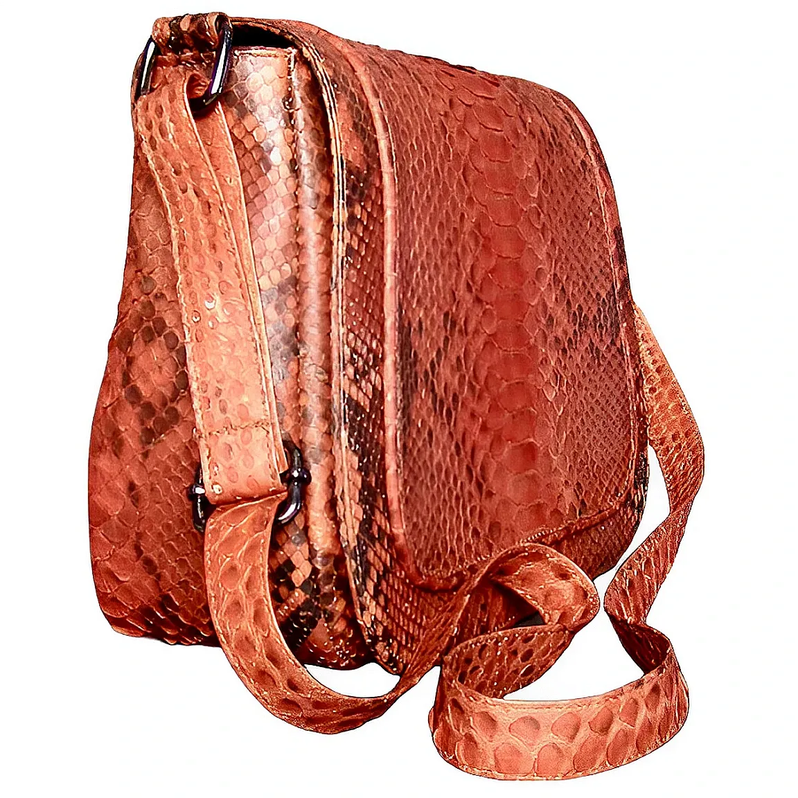 Burnt Orange Saddle Bag