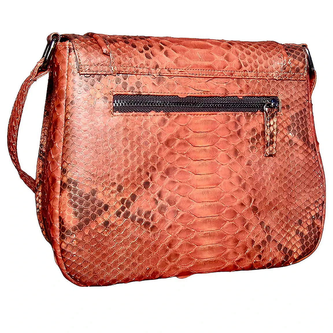 Burnt Orange Saddle Bag