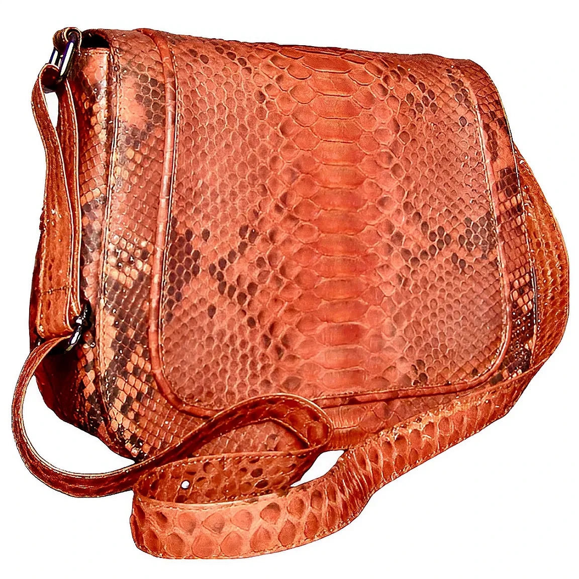 Burnt Orange Saddle Bag