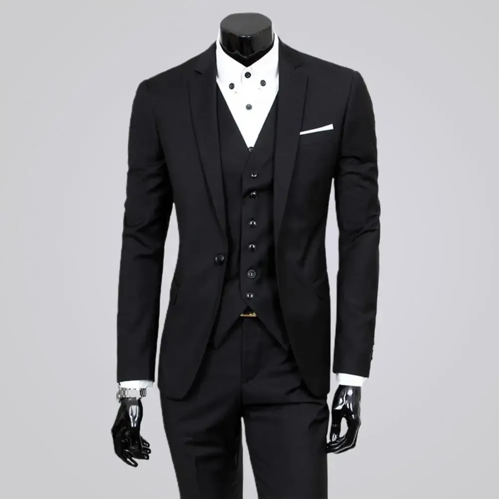 Business blazer sets Men 3 Piece Suit