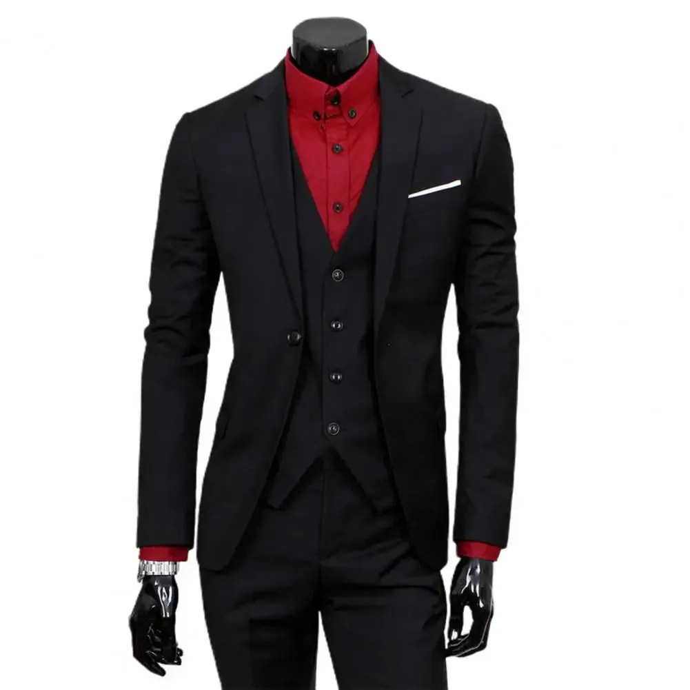 Business blazer sets Men 3 Piece Suit