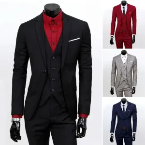 Business blazer sets Men 3 Piece Suit