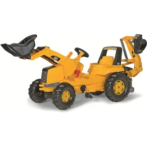 CAT Kids Tractor With Frontloader & Rear Excavator