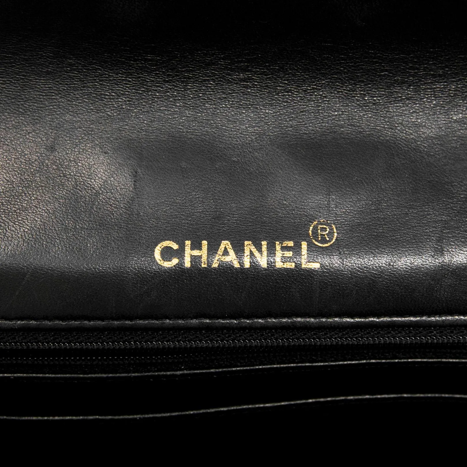 Chanel Vintage Black Patent Medium Diana Flap