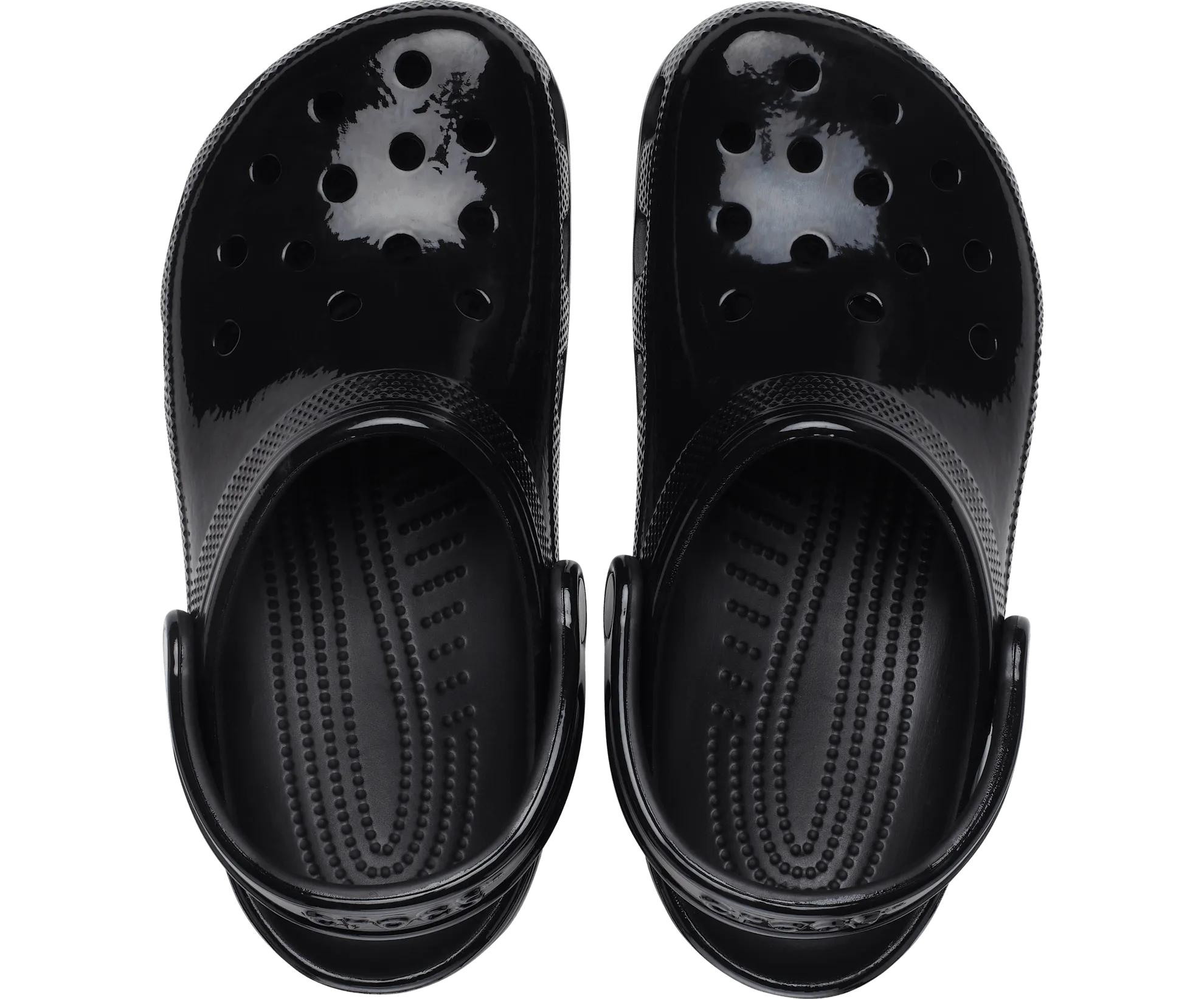 Classic High Shine Clog - black