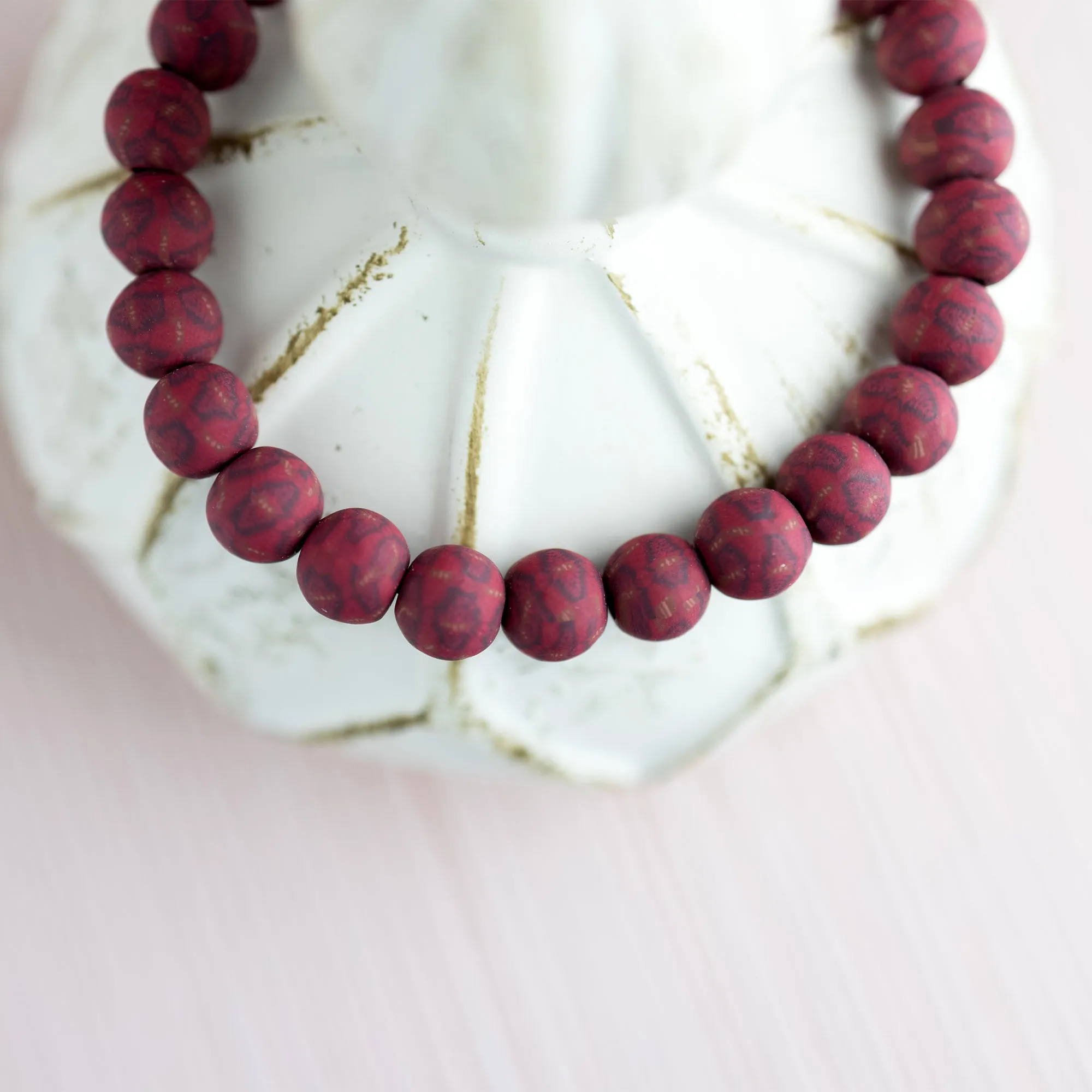 Crimson Stack Bracelet