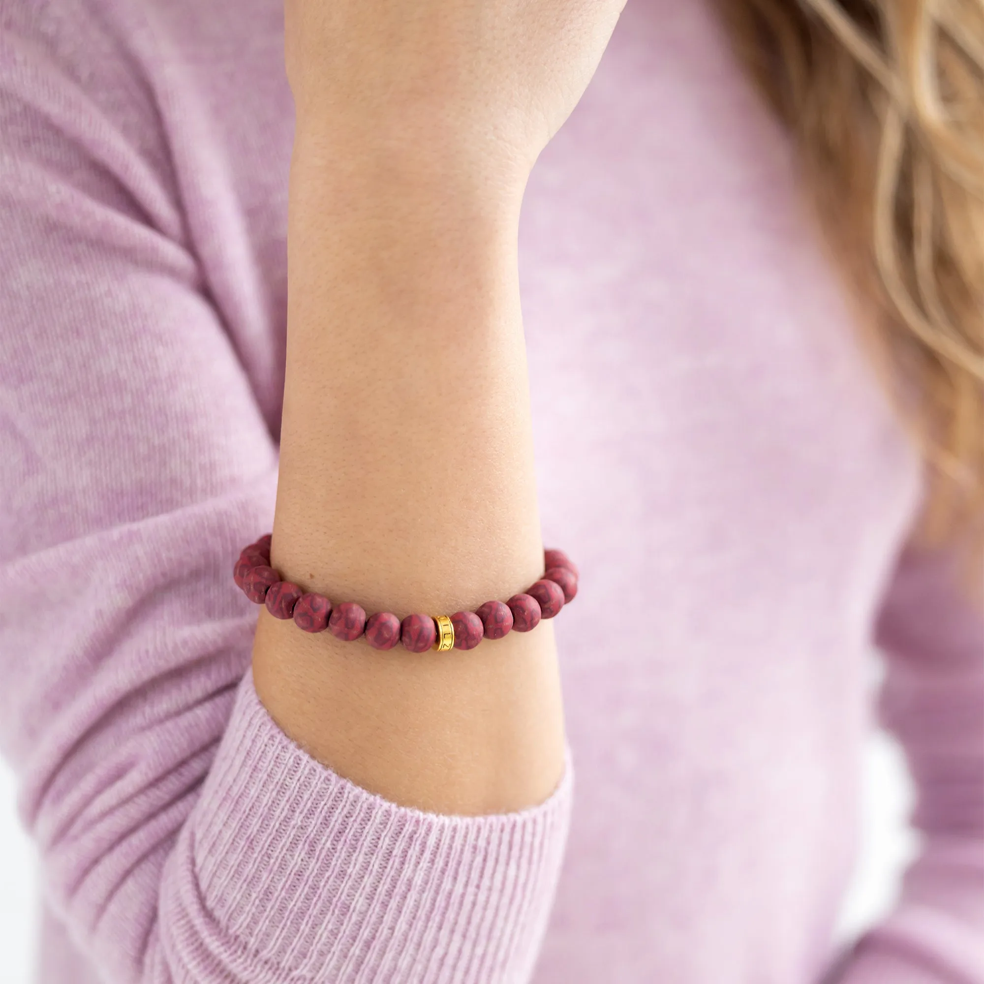 Crimson Stack Bracelet