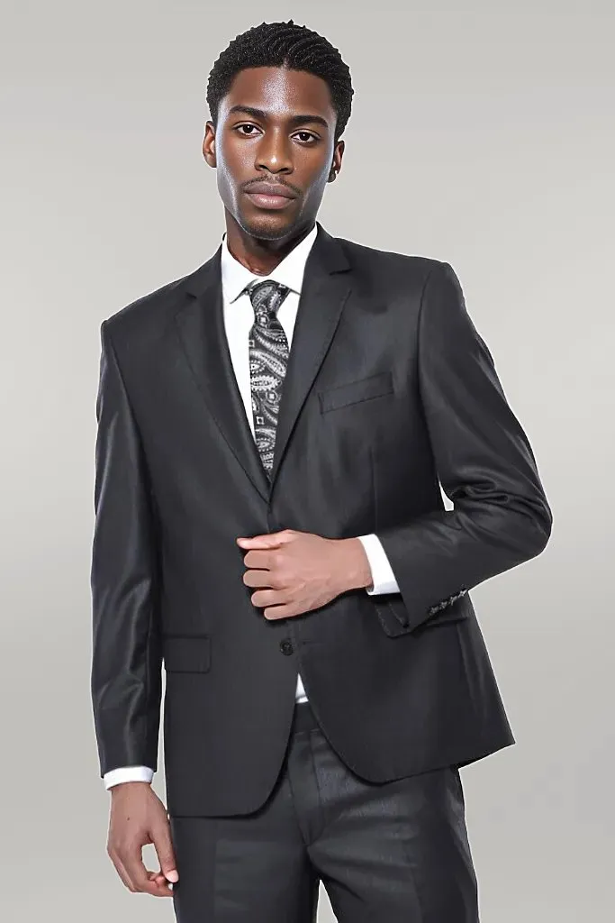 Dark Grey 4 Drop Regular Suit | Wessi