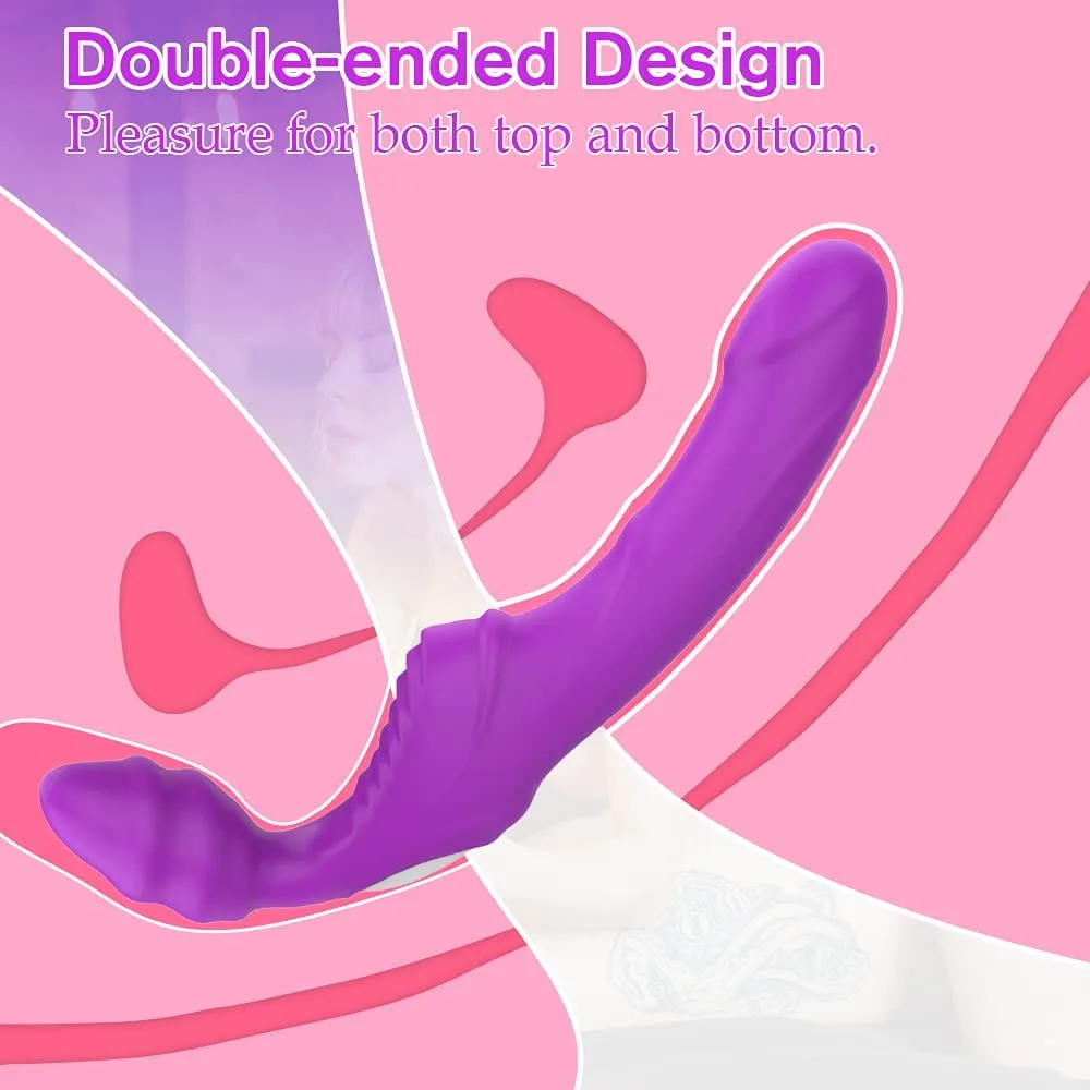 Deep Dive Posable Strapless Strap on Wearable Dildo Vibrator 5 Inch