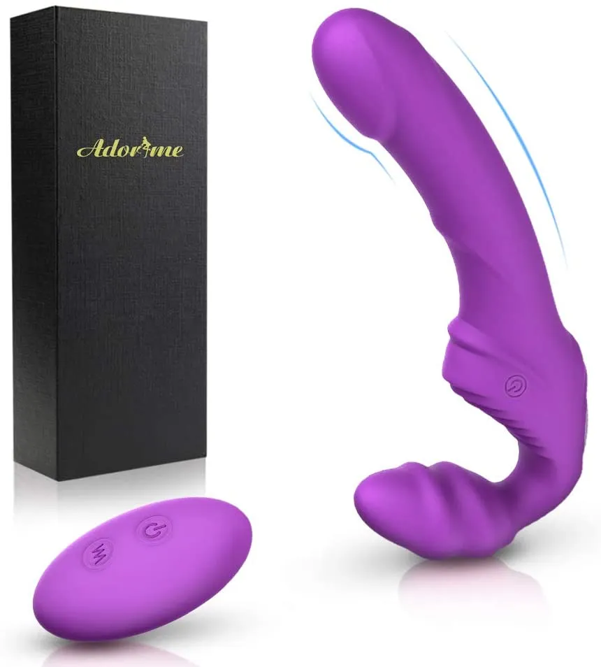 Deep Dive Posable Strapless Strap on Wearable Dildo Vibrator 5 Inch