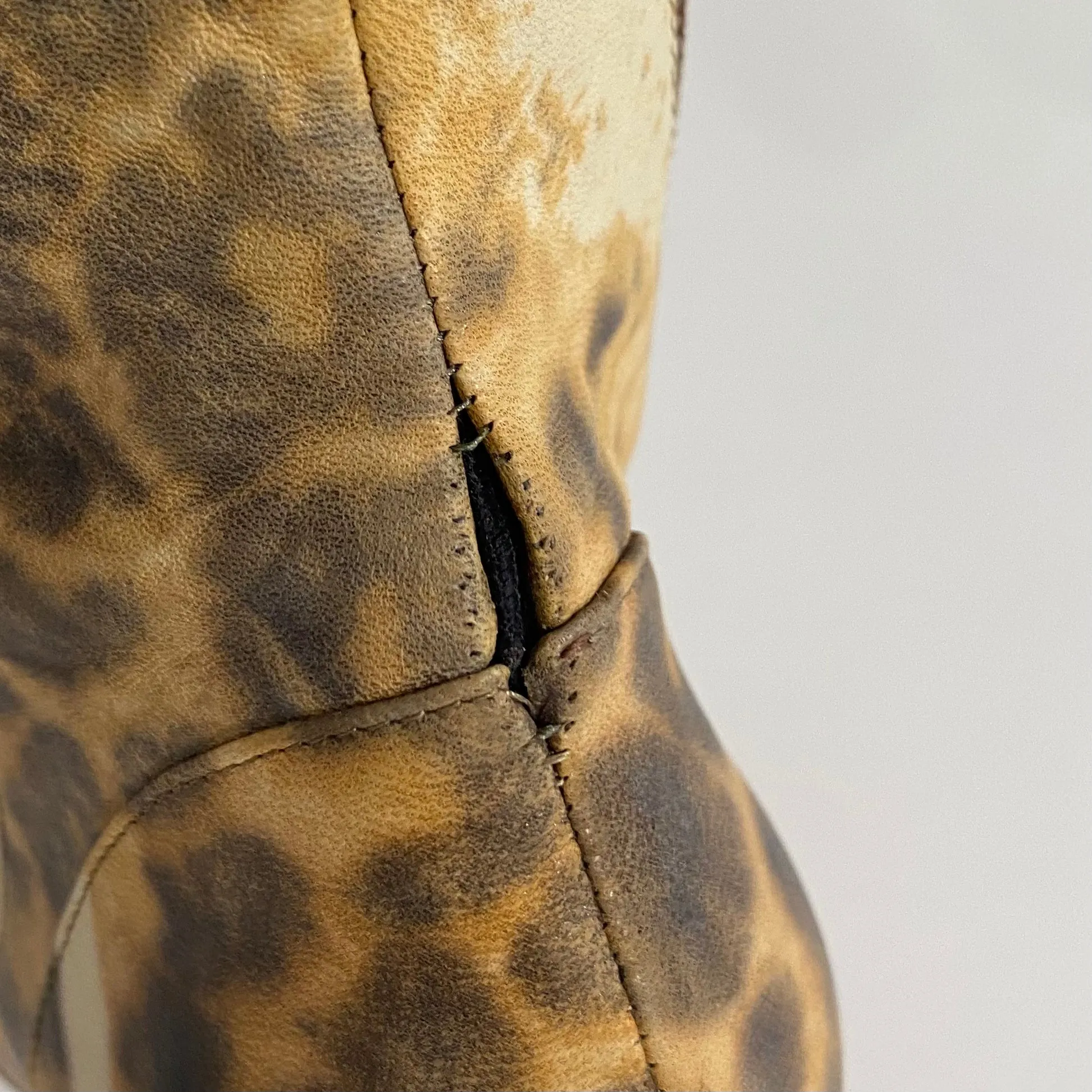 Dior Leopard Ostrich Boots