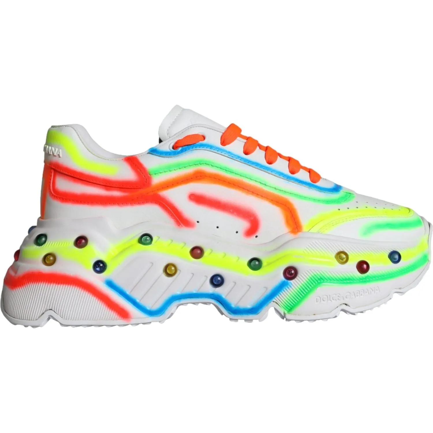 Dolce & Gabbana Multicolor Daymaster LED Lighted Sneaker Shoes