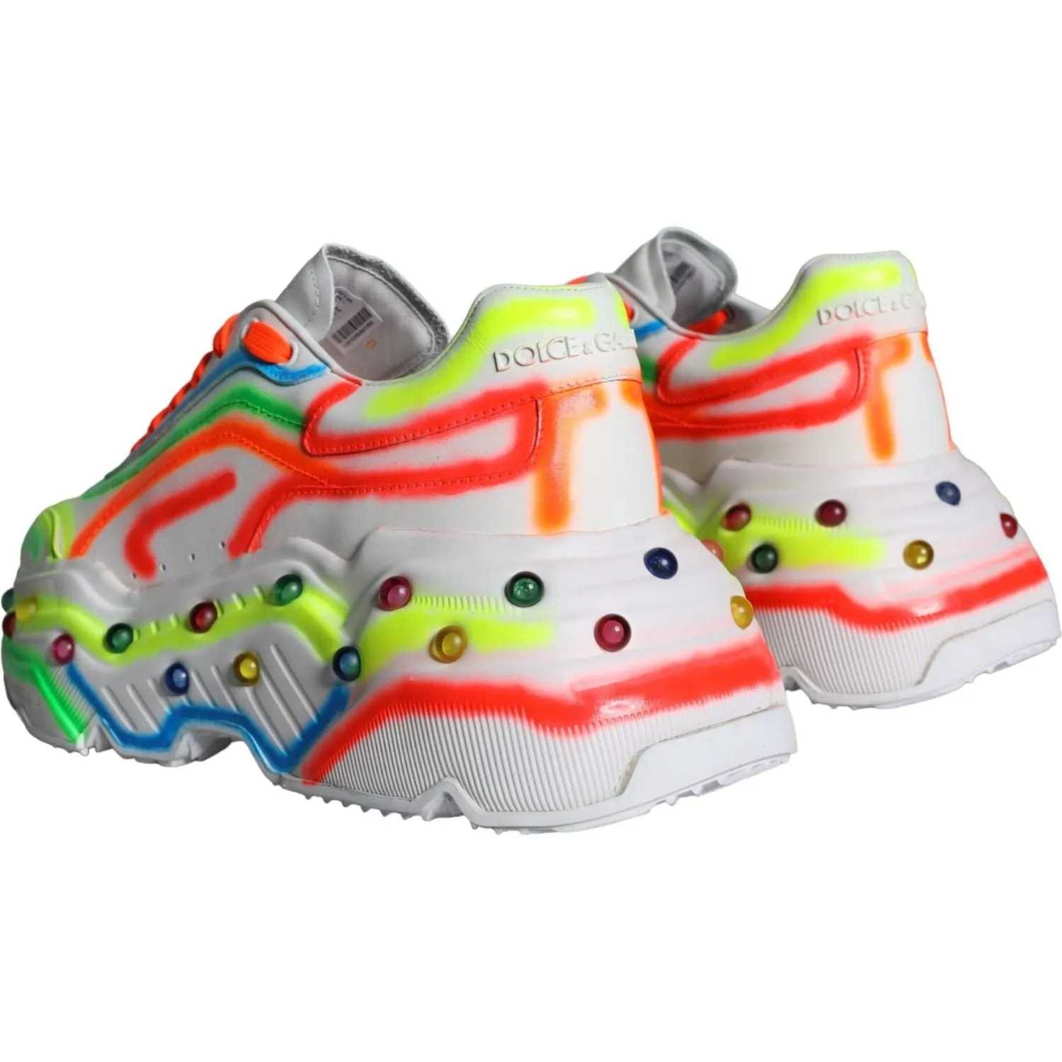 Dolce & Gabbana Multicolor Daymaster LED Lighted Sneaker Shoes