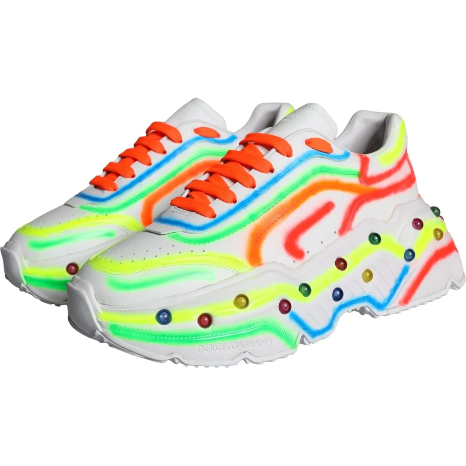 Dolce & Gabbana Multicolor Daymaster LED Lighted Sneaker Shoes