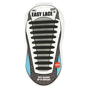 EASY LACE NO TIE ELASTIC SILICONE SLIP ON TRAINERS SHOELACES 20 PIECE