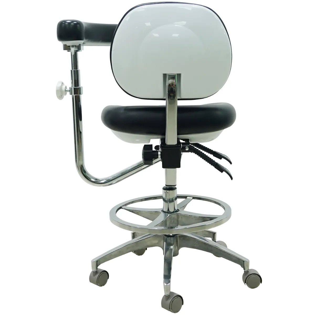 Ergonomic Medical or Dental Operator Chair with Footrest, Backrest and Handrest