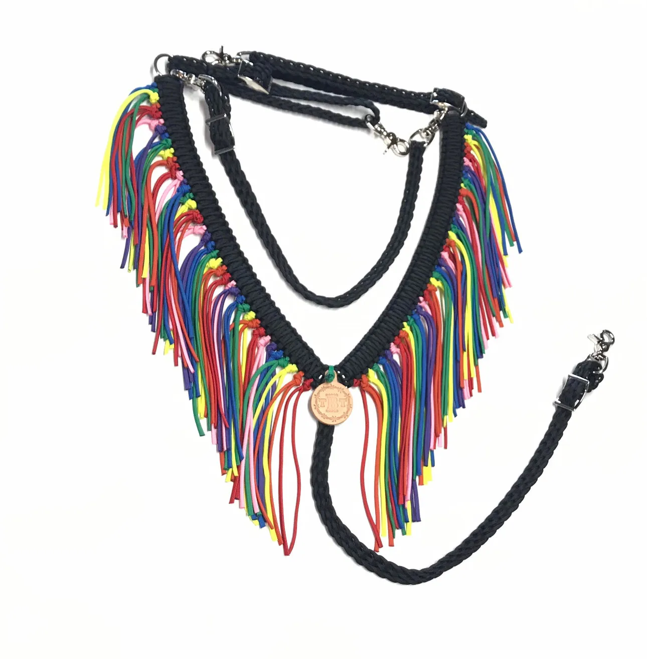 fringe breast collar with a wither strap