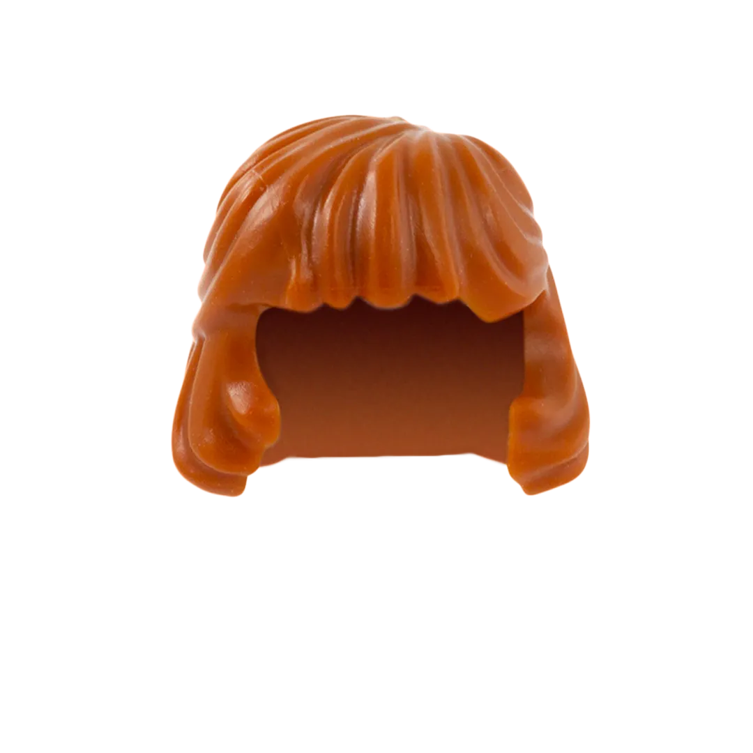 Ginger Long Bob with Full Fringe - LEGO Minifigure Hair