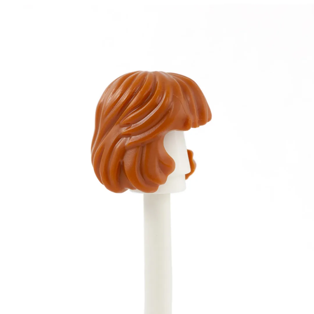 Ginger Long Bob with Full Fringe - LEGO Minifigure Hair