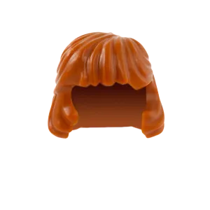 Ginger Long Bob with Full Fringe - LEGO Minifigure Hair