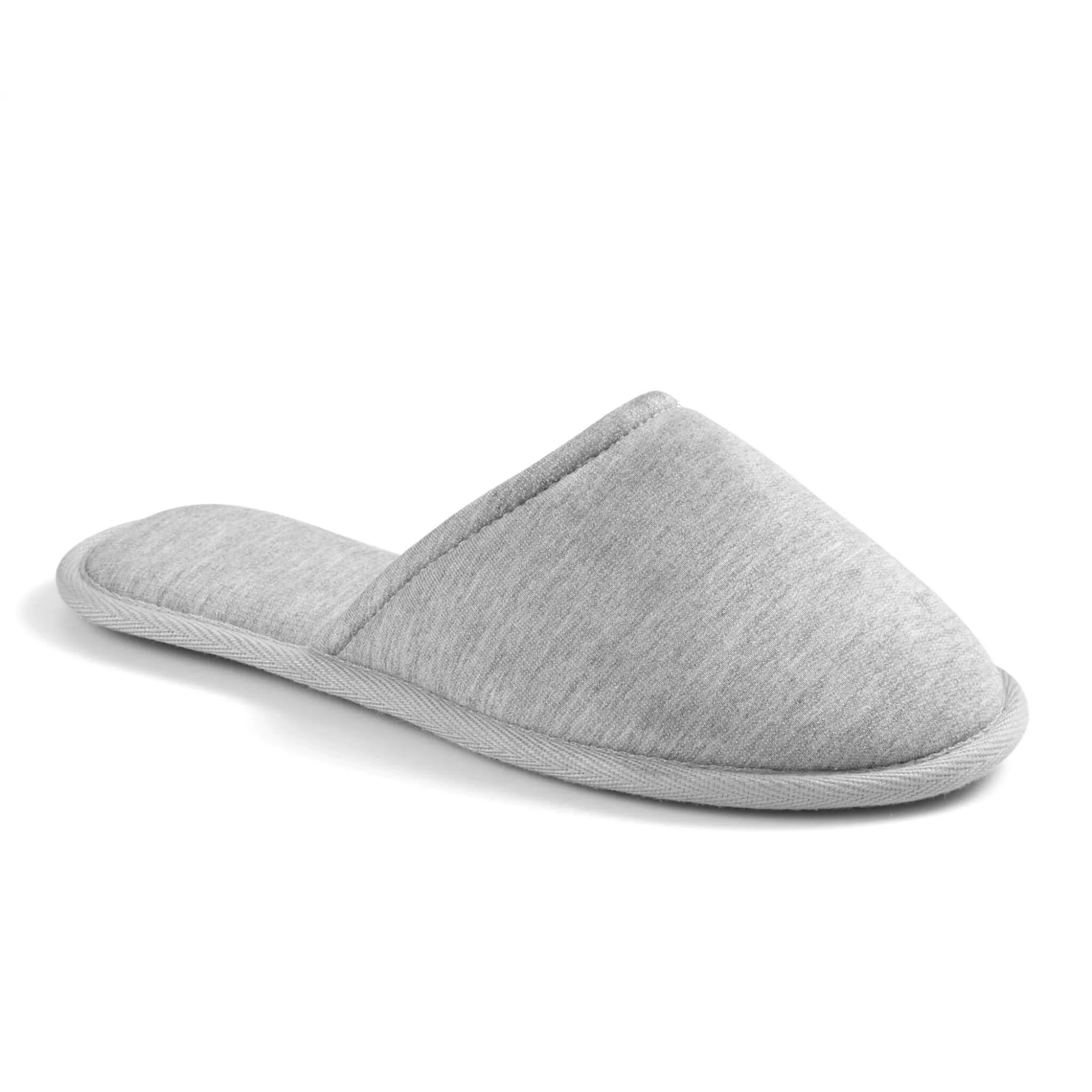 Grey Relaxed Knitted Slippers