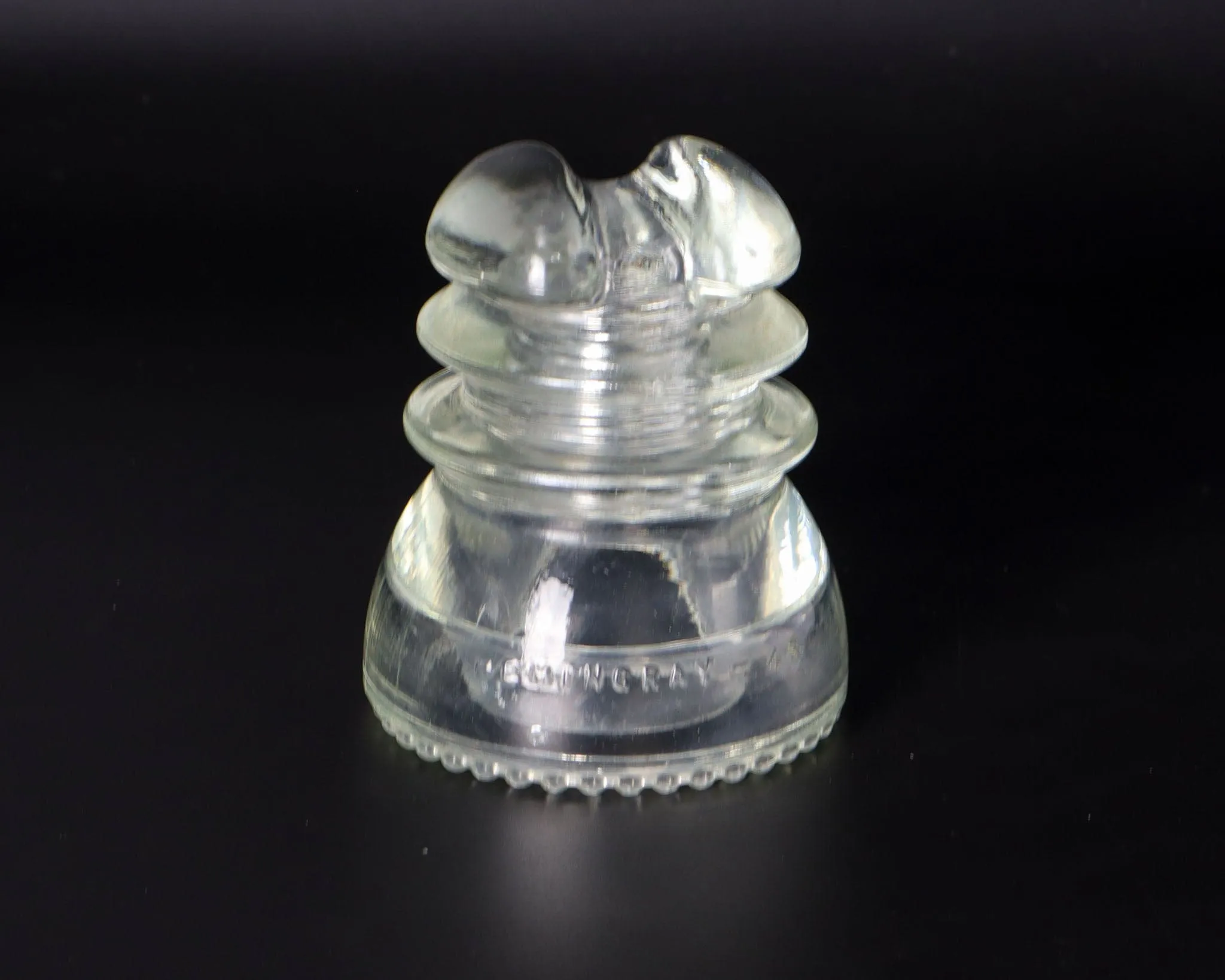 Hemingray-43 Aqua-Clear Vintage Glass Insulator