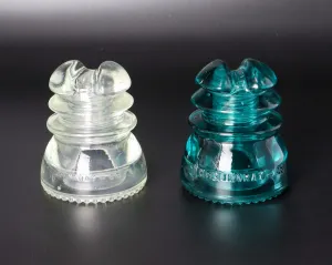 Hemingray-43 Aqua-Clear Vintage Glass Insulator