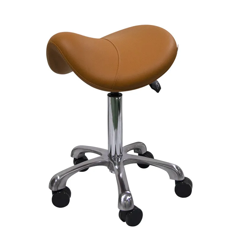 Hydraulic Saddle Shape Rolling Stool with Tilt-able Seat