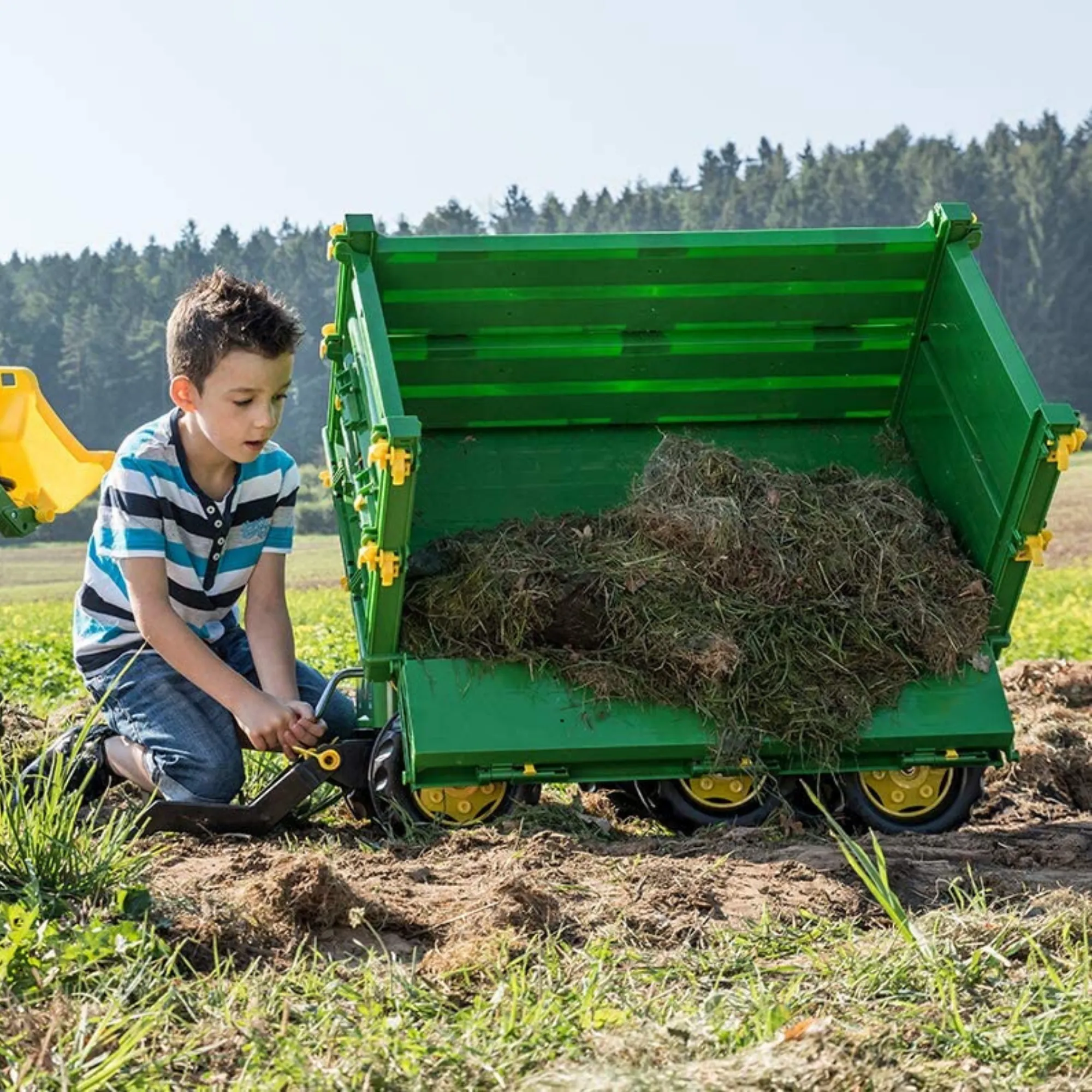 John Deere 3-Way Tipping Trailer for Pedal Tractor