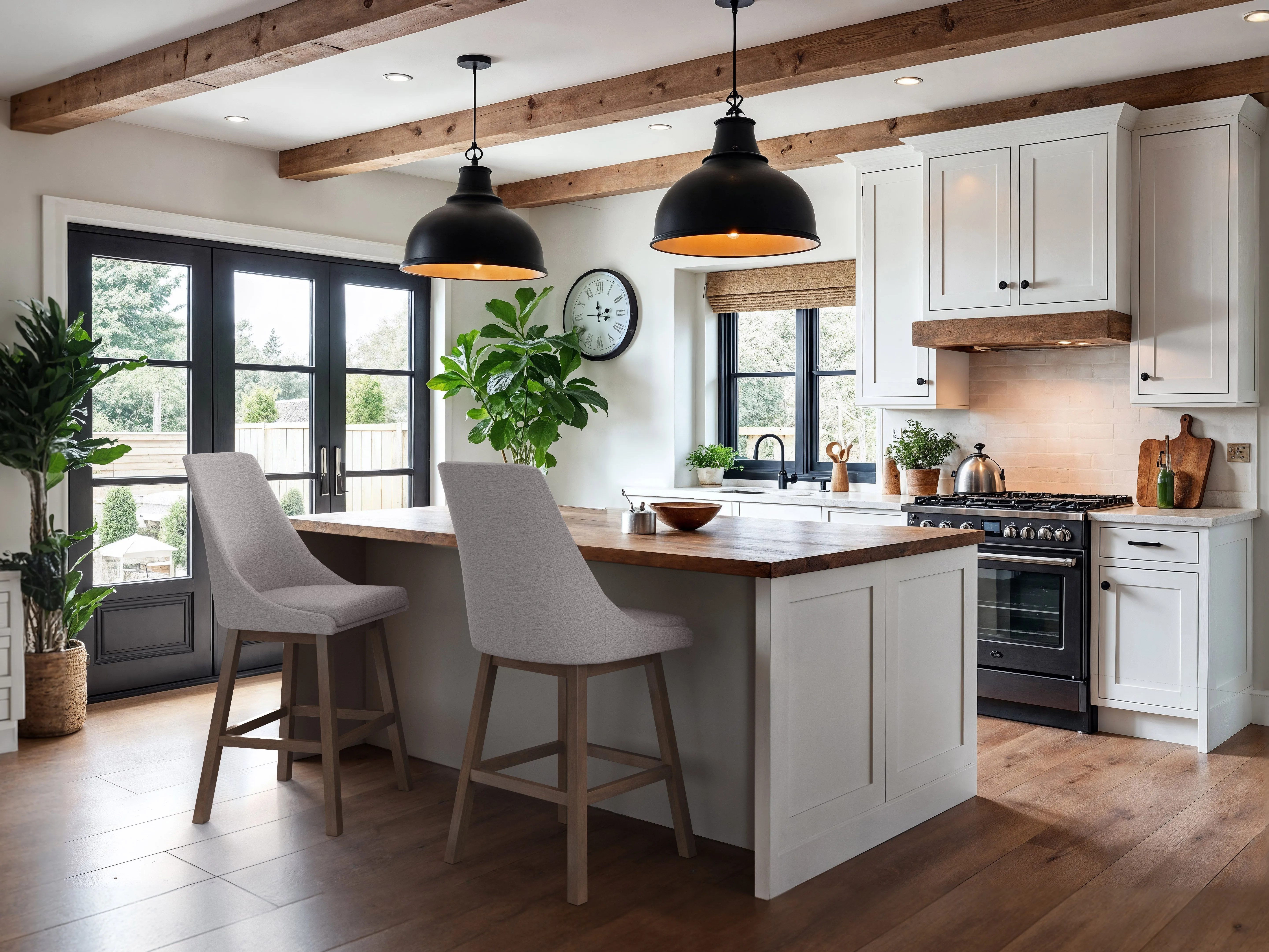 Light Grey Modern Bar Stools