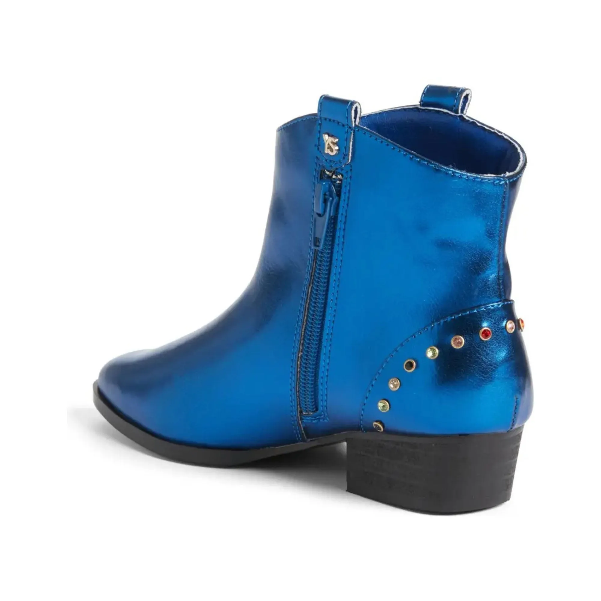 Miss Dallas Gem Western Boot in Blue - Kids