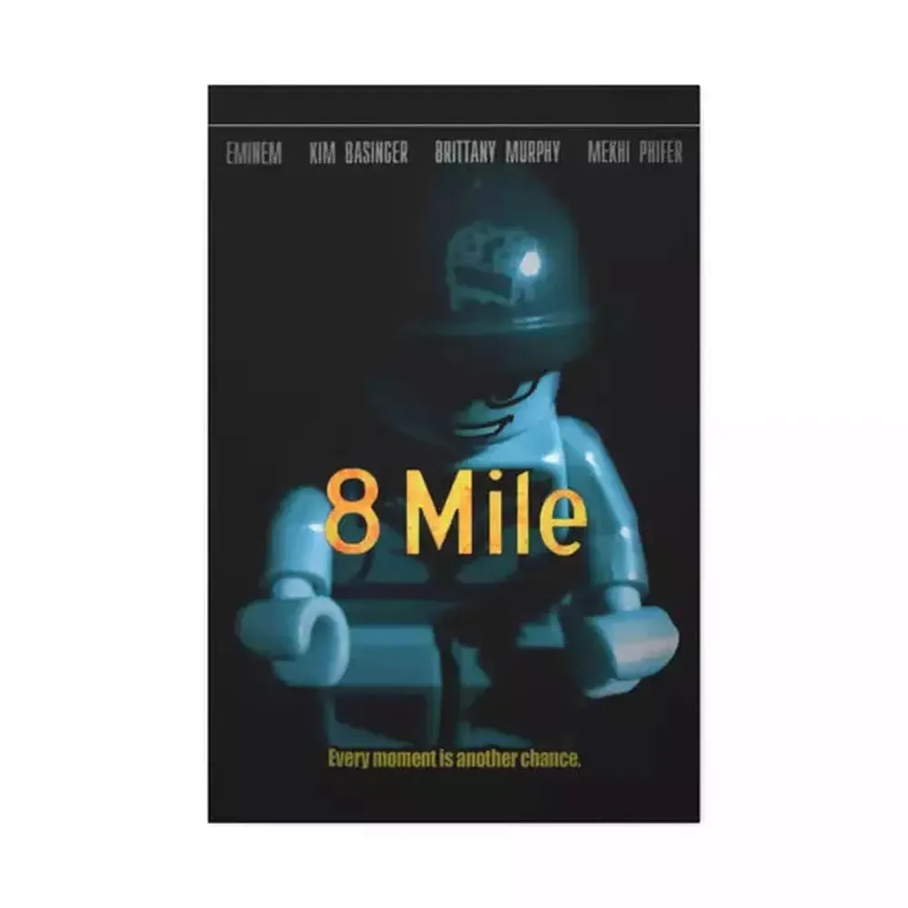 MOC  Compatible  8 Mile  Movie Wall Art Canvas Art With Backing.