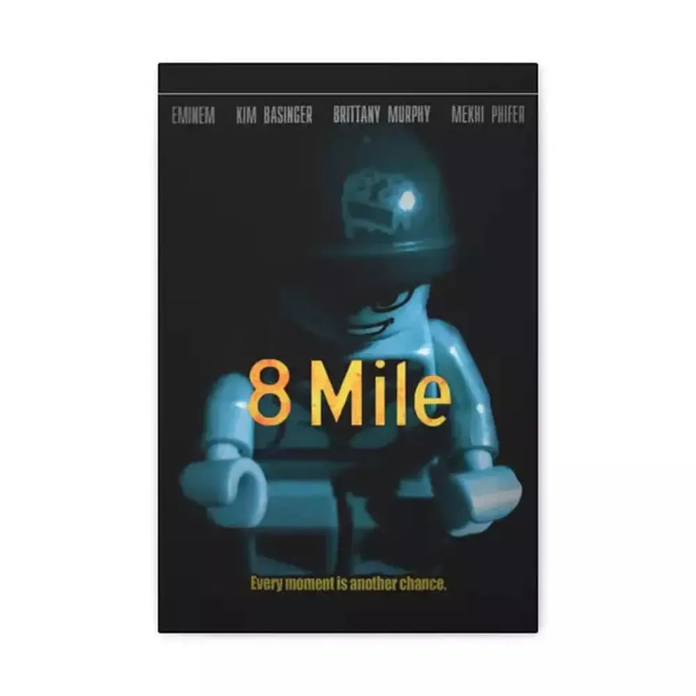 MOC  Compatible  8 Mile  Movie Wall Art Canvas Art With Backing.