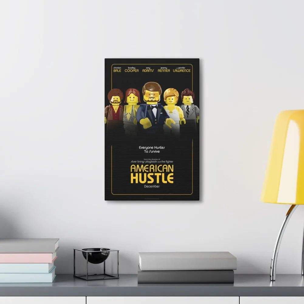 MOC  Compatible  American Hustle  Movie Wall Art Canvas Art With Backing.