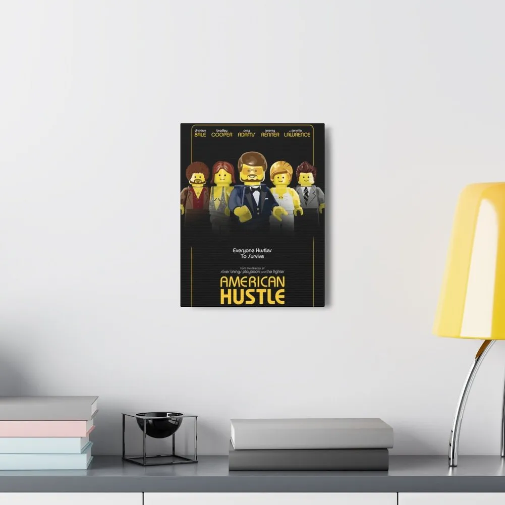 MOC  Compatible  American Hustle  Movie Wall Art Canvas Art With Backing.