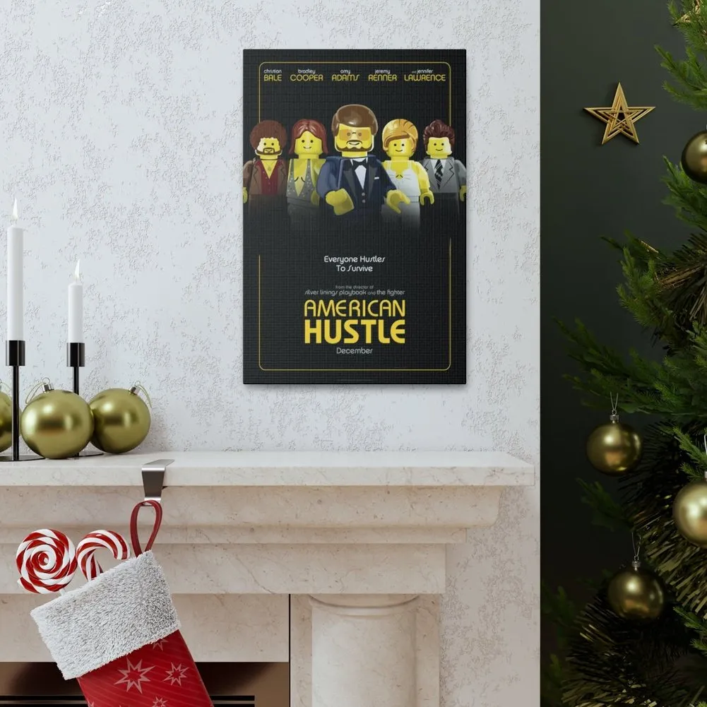 MOC  Compatible  American Hustle  Movie Wall Art Canvas Art With Backing.