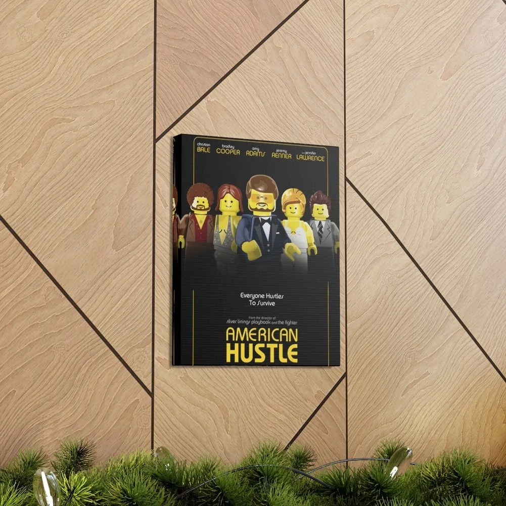 MOC  Compatible  American Hustle  Movie Wall Art Canvas Art With Backing.