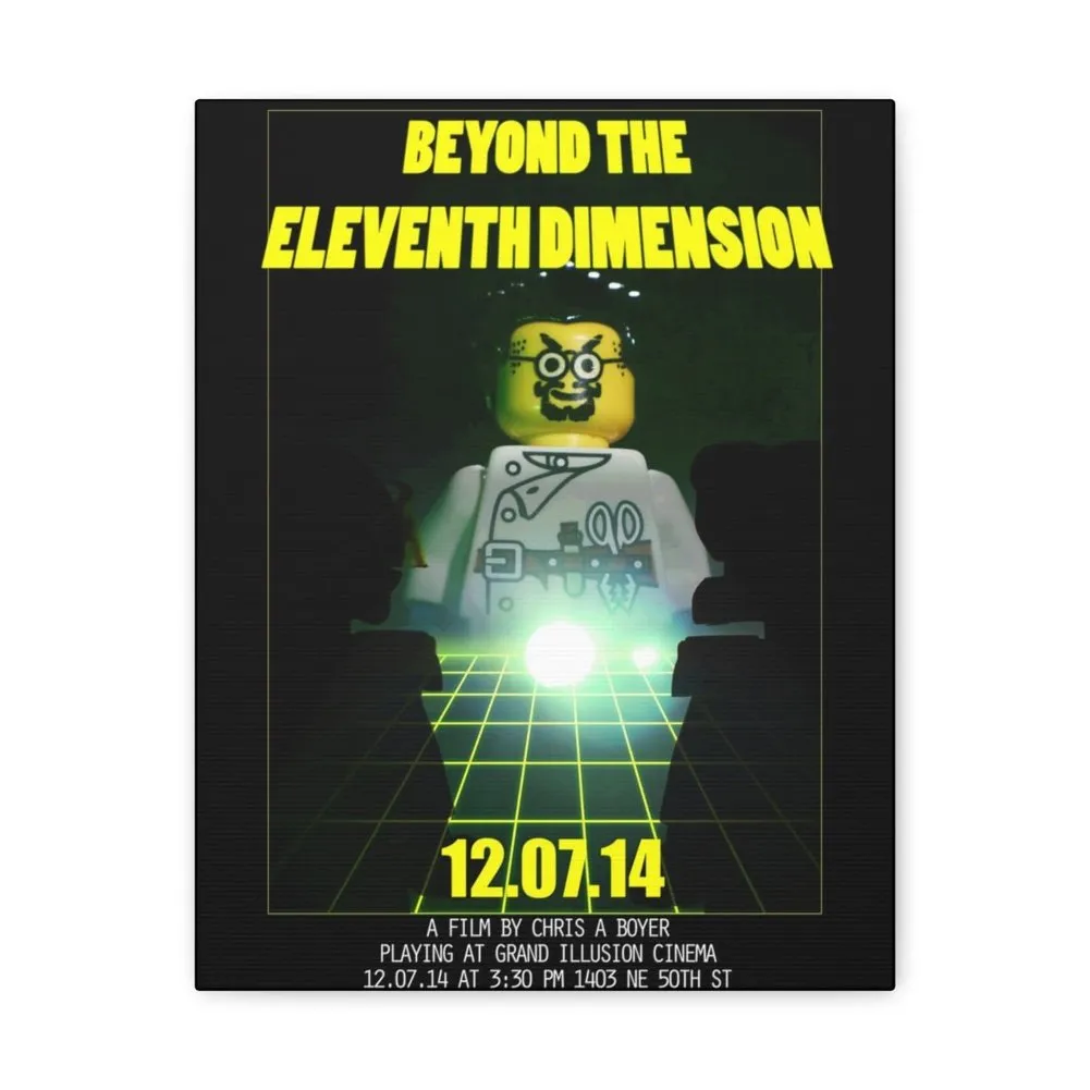 MOC  Compatible  Beyond The Eleventh Dimension Movie Wall Art Canvas Art With Backing.