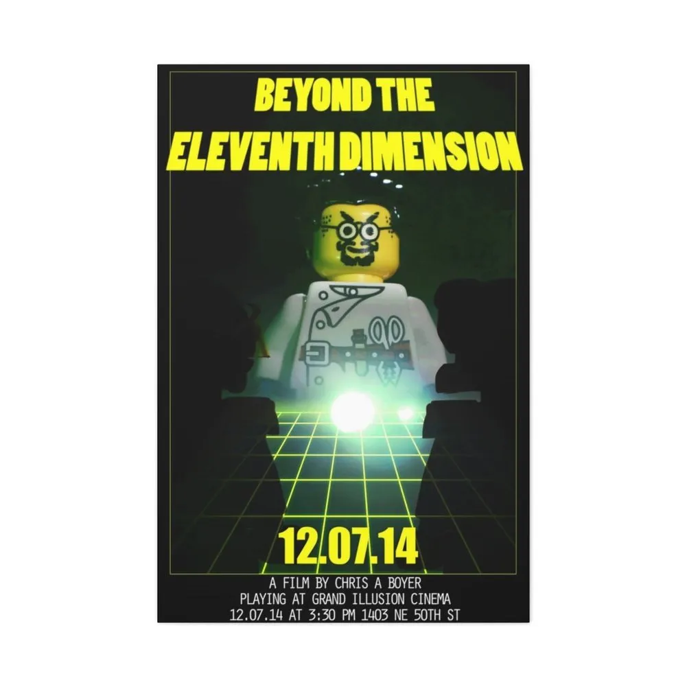 MOC  Compatible  Beyond The Eleventh Dimension Movie Wall Art Canvas Art With Backing.