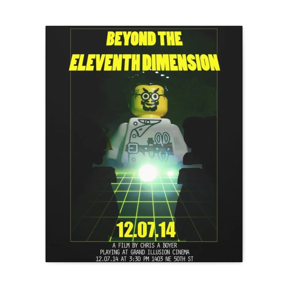 MOC  Compatible  Beyond The Eleventh Dimension Movie Wall Art Canvas Art With Backing.