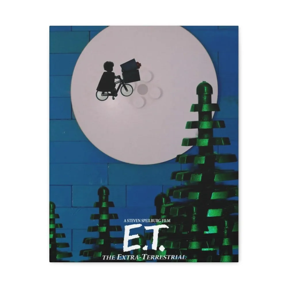 MOC  Compatible  E.T.  Movie Wall Art Canvas Art With Backing.