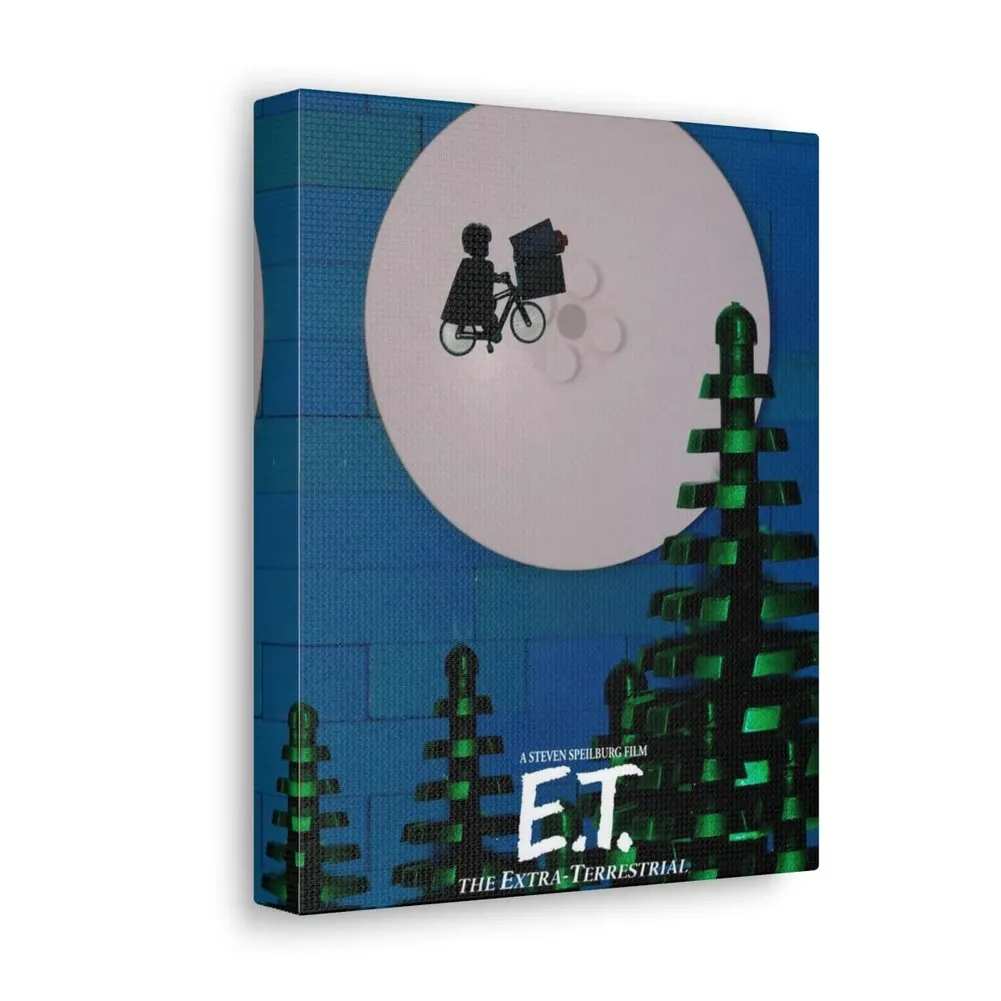 MOC  Compatible  E.T.  Movie Wall Art Canvas Art With Backing.