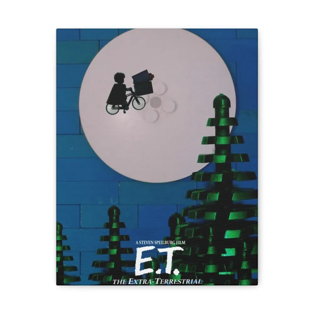 MOC  Compatible  E.T.  Movie Wall Art Canvas Art With Backing.