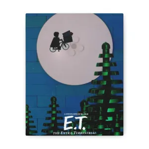 MOC  Compatible  E.T.  Movie Wall Art Canvas Art With Backing.