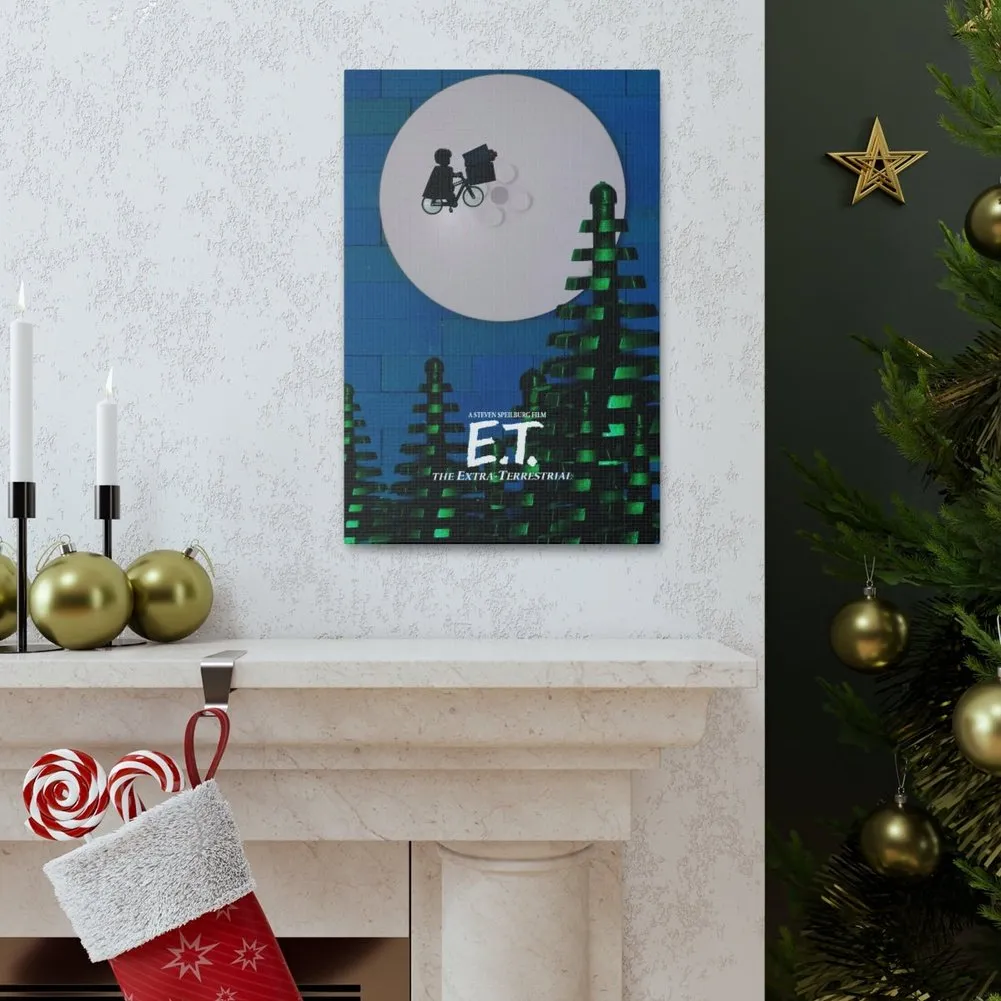 MOC  Compatible  E.T.  Movie Wall Art Canvas Art With Backing.