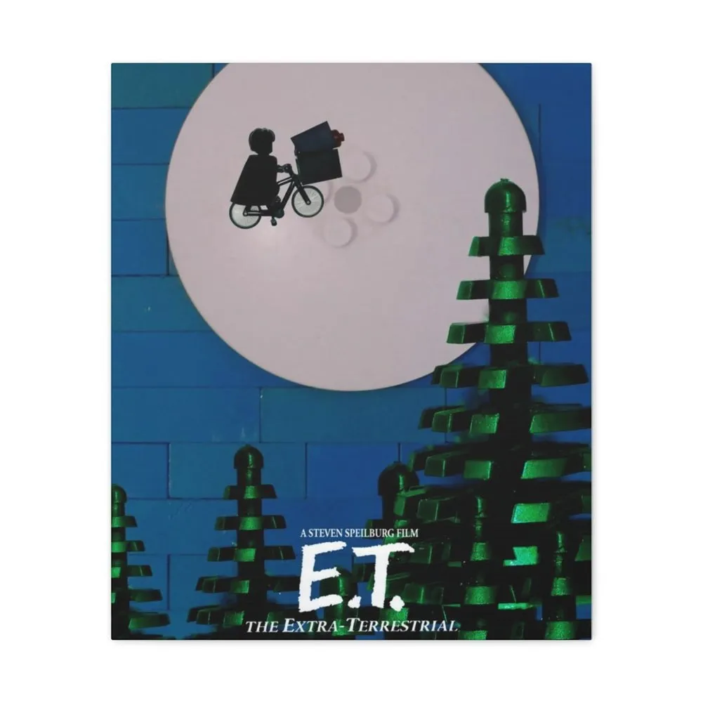 MOC  Compatible  E.T.  Movie Wall Art Canvas Art With Backing.