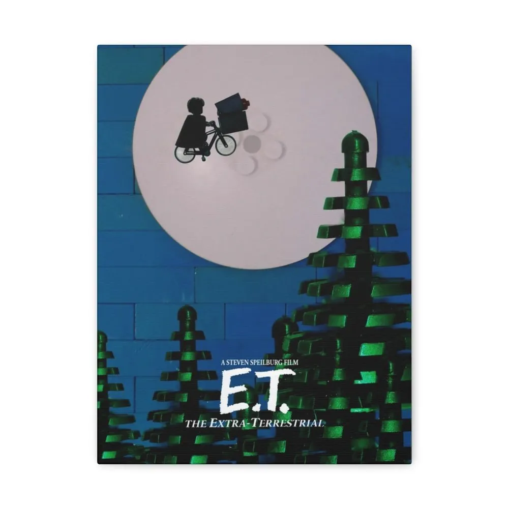 MOC  Compatible  E.T.  Movie Wall Art Canvas Art With Backing.